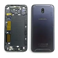 Задня кришка Samsung J730 Galaxy J7 (2017) зі склом камери Black (Оригінал з розбору) ()