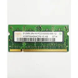 Hynix HYMP564S64CP6-Y5 SO-DIMM DDR2 512MB PC2-5300 667MHz AB (Оригінал з розбору) (Вживаний)