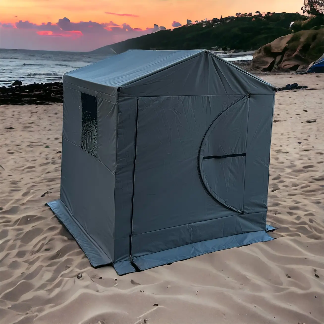 Мобільна лазня Троян PRO MAX 2*2 метри з вікном та дверима - у максимальній комплектації, фото 1