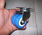 Колесо 50 мм на підшипнику подвійне поворотне 100 кг, фото 3