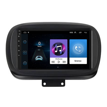 Штатна магнітола Lesko для Fiat 500X I Рестайлінг 2018-н.в. екран 9" 1/16Gb Wi-Fi GPS Base, фото 1