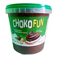 Шоколадная паста с шоколадно-ореховым вкусом CHOKO FUN 1кг.