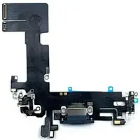 Шлейф Apple iPhone 13 з конектором зарядки, мікрофоном (PRC) Black