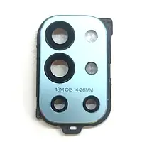 Стекло камеры OnePlus 9R LE2100 Lake Blue (Оригинал с разборки) (БУ)