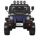 Дитячий електромобіль Джип Jeep M 3237EBLR-2-3, чорний, фото 2