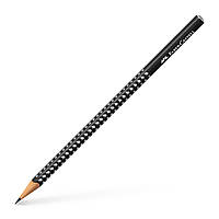 Олівець чорнографітний Faber-Castell Grip Sparkle Black , корпус чорний, 118299