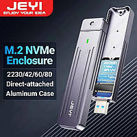 JEYI Внешний корпус для жестких дисков M.2 NVMe 2280