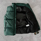 Жилетка безрукавка стьобана унісекс Nike найк смарагдовий, фото 3