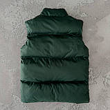 Жилетка безрукавка стьобана унісекс Nike найк смарагдовий, фото 4