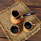 Турка Асканія Coffee 150 мл вохра керамічна з чашками + розсікач, фото 3