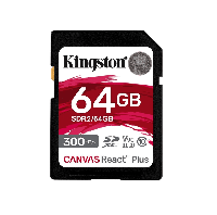 Карта пам'яті SDXC Kingston 64 GB SDXC Class 10 UHS-II U3 Canvas React Plus (SDR2/64GB)