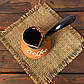 Турка Асканія Coffee 400 мл вохра керамічна + розсікач, фото 3