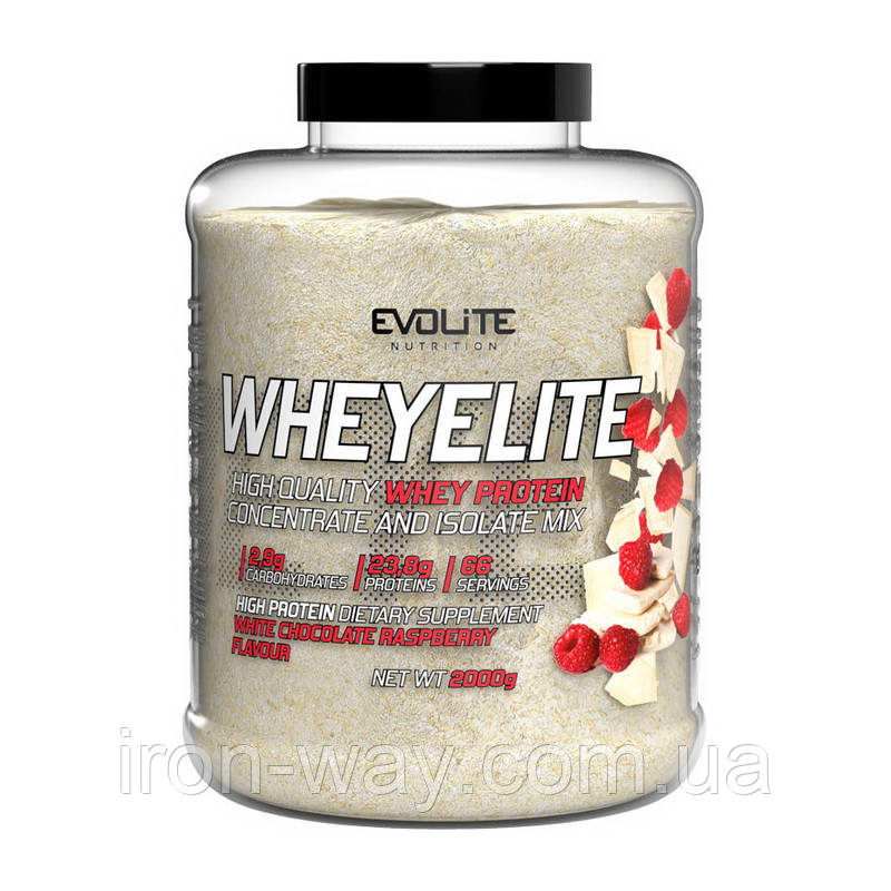 Evolite Nutrition Whey Elite (2 kg, white chocolate raspberry)