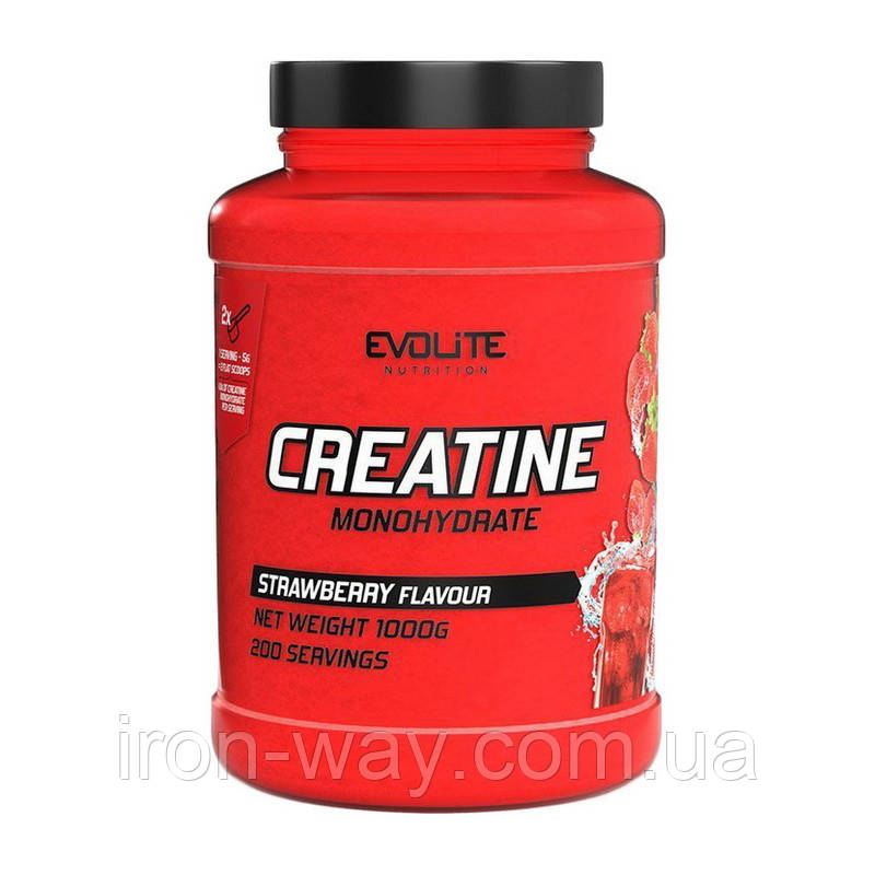 Evolite Nutrition Creatine Monohydrate (1 kg, strawberry), фото 1