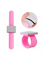 Парикмахерский магнитный браслет-игольница держатель для шпилек, невидимок квадрат, розовый
