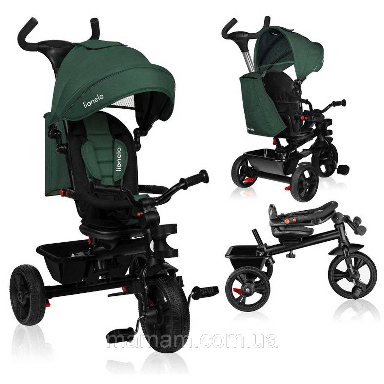 Велосипед триколісний Lionelo Haari Green Emerald, фото 1