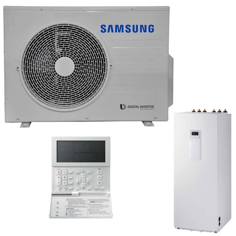 Теплові насоси Samsung EHS з підлоговим гидромодулем і вбудованим баком для нагріву води на 260 літрів