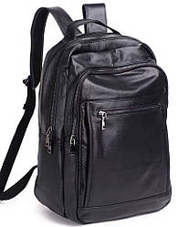 Чоловічий шкіряний рюкзак для ноутбука та поїздок Tiding Bag B2-1357A чорний