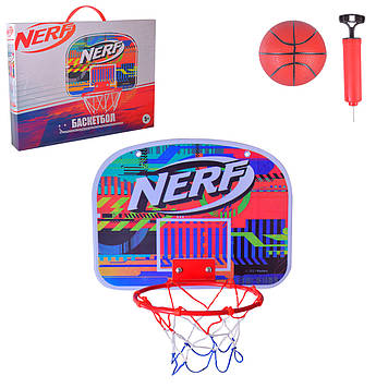 Ігровий набір Nerf "Баскетбол" щит з кільцем, м'яч, насос (NF705)