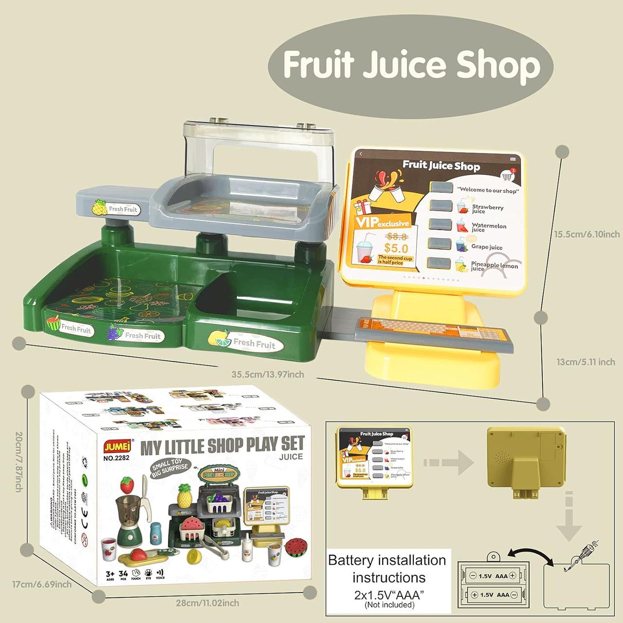 Детский игровой набор "Супермаркет" с прилавком и продуктами, свет и музыка (MW2282) - фото 4 - id-p2119417519