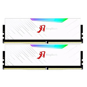Оперативна память KingBank DDR5 64GB 2x32GB 6400MHz SharpBlade RGB (KBSBRW640032X2)