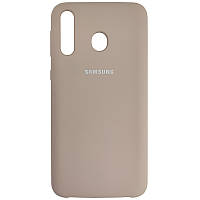 Чехол с микрофиброй Silicone Case на Samsung M30 Sand Pink (19)