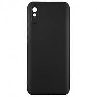 Чехол с микрофиброй Silicone Case на Xiaomi Redmi 9A Black (18)