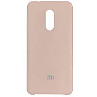 Чехол с микрофиброй Silicone Case на Xiaomi Redmi 5 Sand Pink (19)