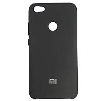 Чехол с микрофиброй Silicone Case на Xiaomi Redmi Note 5A Black (18)