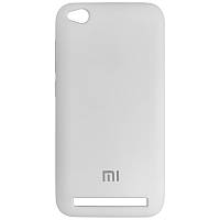 Чехол с микрофиброй Silicone Case на Xiaomi Redmi 5A White (9)