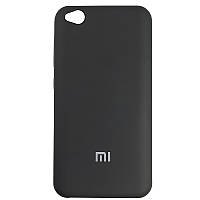 Чехол с микрофиброй Silicone Case на Xiaomi Redmi Go Black (18)