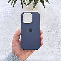 Чохол для iPhone 15 Pro Max Midnight Blue (силіконовий кейс темно-синій на айфон 15 про макс)