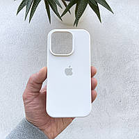 Чехол для iPhone 15 Pro Max White (силиконовый кейс белый на айфон 15 про макс)