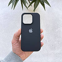 Чехол для iPhone 15 Pro Max Black (силиконовый кейс черный на айфон 15 про макс)