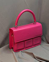Женская мини сумочка клатч с ручкой, сумка вечерняя модная Розовая