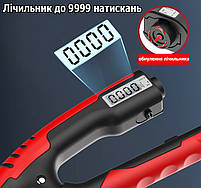 Еспандер кистьовий з лічильником від 0 до 9999. Еспандер для кисті регульований 10-100 кг. Еспандер ножиці, фото 4