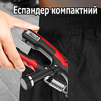 Еспандер для кисті регульований 10-100 кг. Еспандер кистьовий з лічильником від 0 до 9999. Еспандер ножиці, фото 8