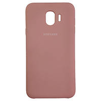 Чехол с микрофиброй Silicone Case на Samsung J4 Peach Bl,Pink (29)