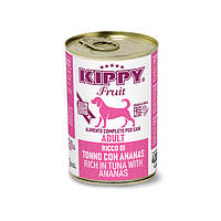 Kippy Dog Fruit Tuna&Pineapple - Влажный корм с тунцем и ананасами для взрослых собак всех пород 400 г