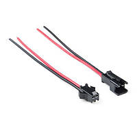 Коннектори JST 2pin тато-мама 26AWG (1 пара)