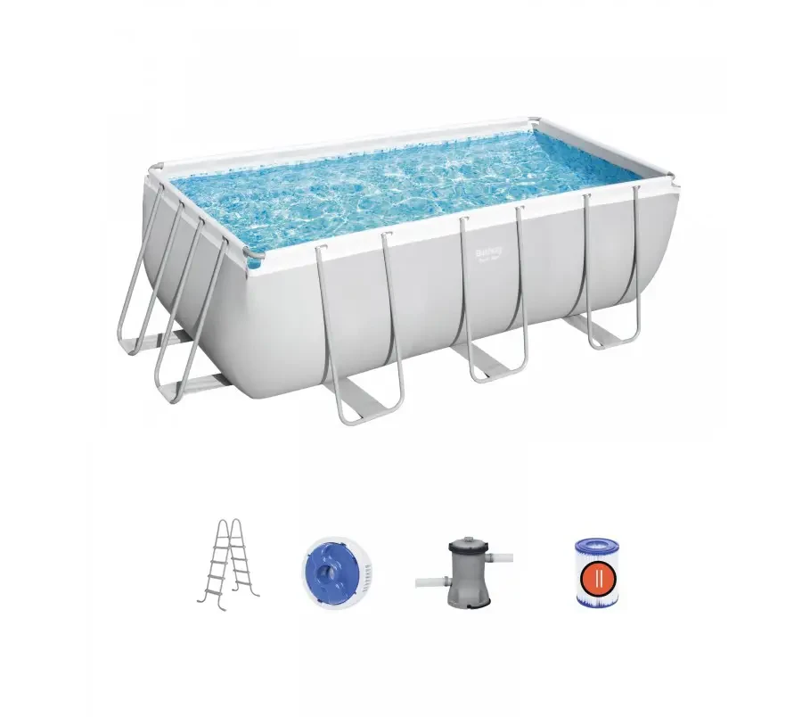 Каркасний прямокутний басейн Bestway 56456 (412х201х122 см)
