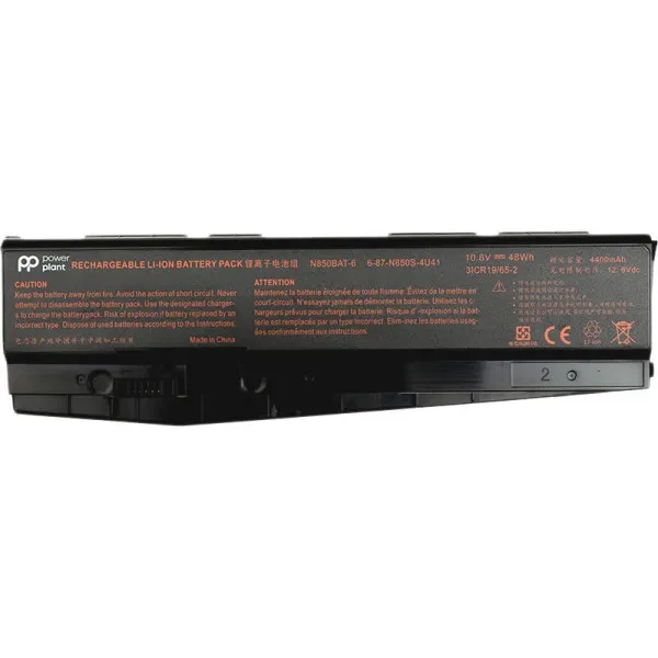 Акумулятор до ноутбука PowerPlant NB400041 Clevo N850HC N850BAT-6 10.8V/4400mAh/6Cells