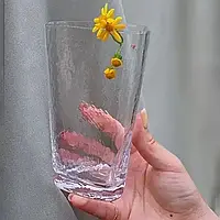 Стакан для напитков "Прозрачный трайангел", стекло, 500мл