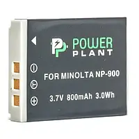 Аккумулятор для фотоаппарата PowerPlant Minolta NP-900, Black Li-80B 800mAh