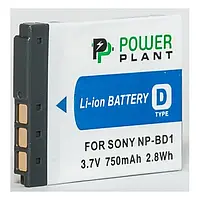 Аккумулятор для фотоаппарата PowerPlant Sony NP-BD1/FD1 Black 750mAh
