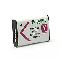 Аккумулятор для фотоаппарата PowerPlant Sony NP-BY1 Black 750mAh