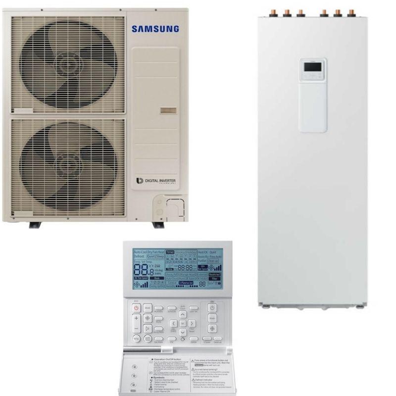 Теплові насоси Samsung ClimateHub TDM Plus з підлоговим гидромодулем і вбудованим баком для нагріву води на 260 літрів
