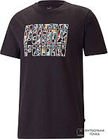 Футболка Puma Graphics Summer Tee 67448201 (67448201). Мужские спортивные футболки. Спортивная мужская одежда.