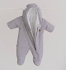 Дитячий демісезонний комбінезон с капюшоном для новонародженого  BELLISSIMO 62 68 74 см, фото 2