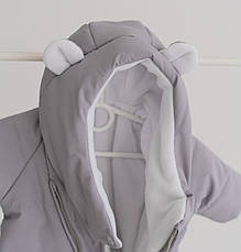 Дитячий демісезонний комбінезон с капюшоном для новонародженого  BELLISSIMO 62 68 74 см, фото 3